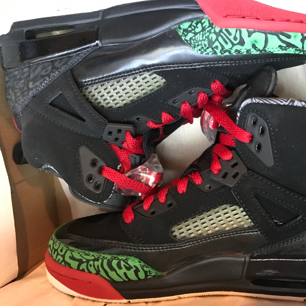 Jordan Spizike Black Varsity Red (2017) (GS)